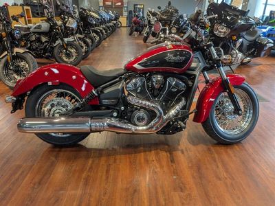 2025 Indian Motorcycle Scout Classic Limited +Tech Sunset Red Metallic — photo 7 view