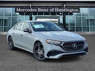 2026 Mercedes-Benz E-Class E 350 in MANUFAKTUR Alpine Grey — front three-quarter view