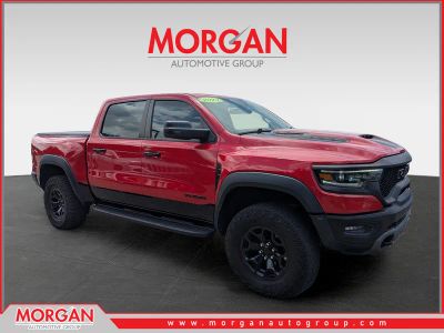 2023 Ram 1500 TRX in Flame Red Clearcoat — front three-quarter view