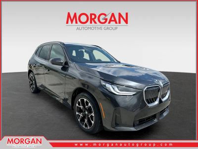 2025 BMW X3 30 xDrive in Dark Graphite — front three-quarter view