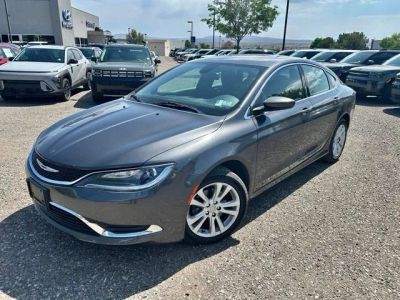 2015 Chrysler 200 Limited in Granite Crystal Metallic Clearcoat — front three-quarter view