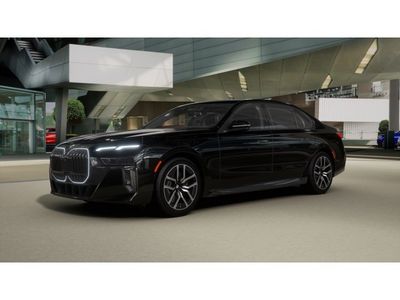 2026 BMW 7 Series 740i xDrive in Black Sapphire Metallic — front three-quarter view