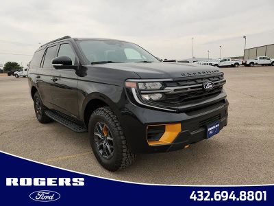 2027 Ford Expedition Tremor in Black Metallic — front three-quarter view