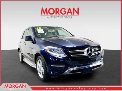 2018 Mercedes-Benz GLE 350 in Blue — front three-quarter view