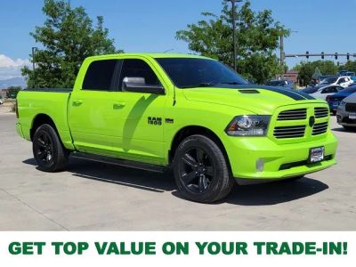 2017 RAM 1500 Sport in Sublime Metallic Clearcoat — front three-quarter view