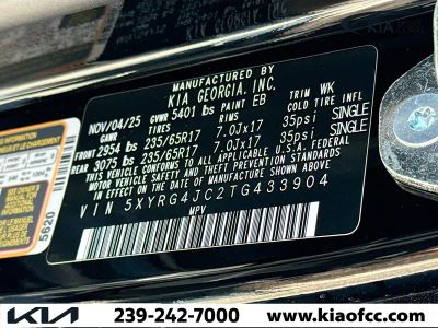 2026 Kia Sorento — photo 40 view