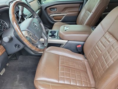 2021 Nissan Titan — rear three-quarter view