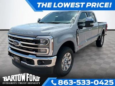 2026 Ford F-250SD King Ranch 4WD CREW CAB in Gray Metallic — front three-quarter view