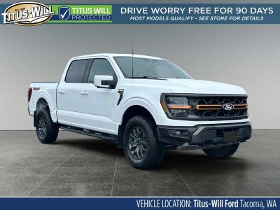 2025 Ford F-150 Tremor in Oxford White — front three-quarter view