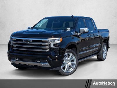 2026 Chevrolet Silverado 1500 High Country in Black — front three-quarter view