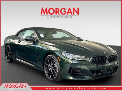 2026 BMW 8 Series 840i in San Remo Green Metallic — front three-quarter view