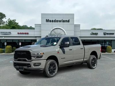 2026 RAM 2500 Laramie in Ceramic Gray Clear-Coat Exterior Paint — front three-quarter view