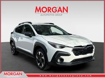 2026 Subaru Crosstrek Limited in Crystal White Pearl — front three-quarter view