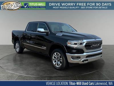 2024 RAM 1500 Limited in Diamond Black — front three-quarter view