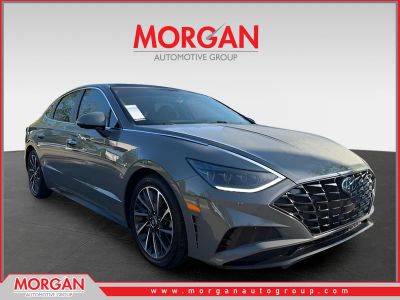 2020 Hyundai Sonata Limited in Gray — front three-quarter view