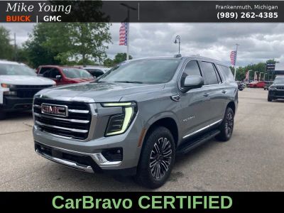 2025 GMC Yukon Elevation in Sterling Metallic — front three-quarter view