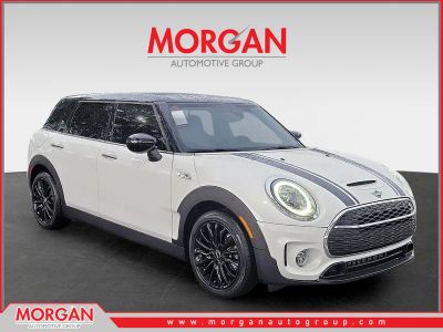 2023 MINI Clubman Cooper S Classic in Nanuq White Metallic — front three-quarter view