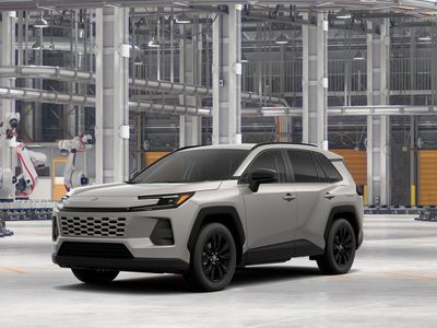 2026 Toyota RAV4 XLE Premium in Meteor Shower — front three-quarter view