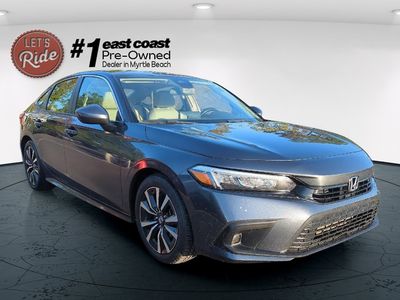 2022 Honda Civic — rear three-quarter view
