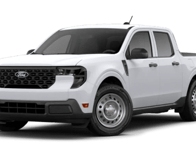 2026 Ford Maverick XL in Oxford White — front three-quarter view