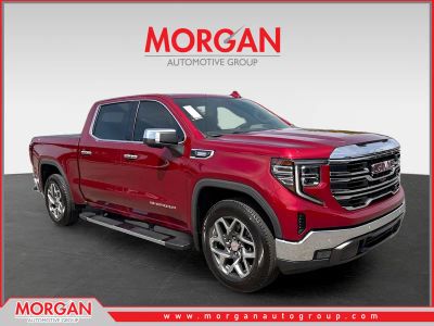 2022 GMC Sierra 1500 SLT in Red — front three-quarter view