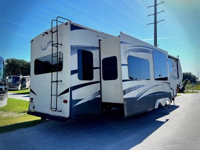 2014 Grand Design Solitude — rear three-quarter view