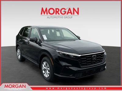 2026 Honda CR-V LX in Crystal Black Pearl — front three-quarter view