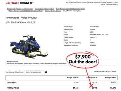 2021 Polaris 850 RMK KHAOS 155 - Photo 2