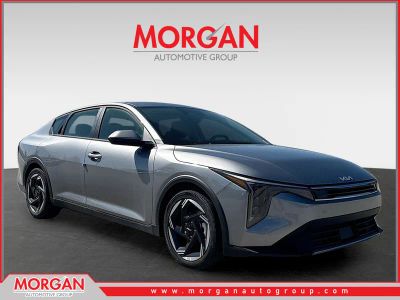 2025 Kia K4 EX in Steel Gray — front three-quarter view