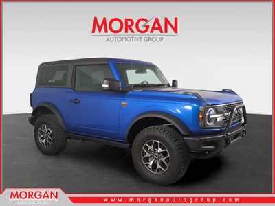 2023 Ford Bronco Badlands in Blue — front three-quarter view