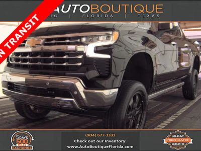 2023 Chevrolet Silverado 1500 LTZ in Black — front three-quarter view