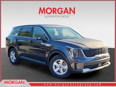 2026 Kia Sorento LX in Gray — front three-quarter view