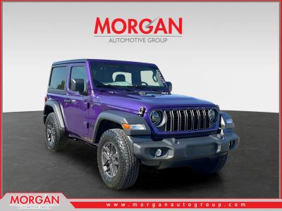 2026 Jeep Wrangler Sport S in Purple — front three-quarter view