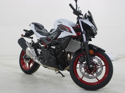 2026 Kawasaki Z500 SE ABS in WHITE — front three-quarter view