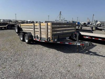2020 PJ Trailers Car Hauler — front three-quarter view