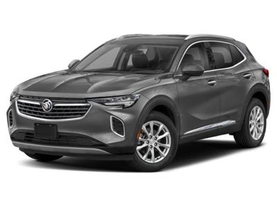 2021 Buick Envision Preferred in Satin Steel Metallic — front three-quarter view