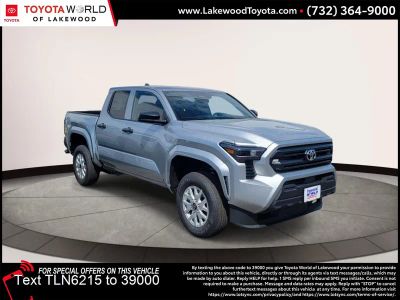2026 Toyota Tacoma SR in Celestial Silver Metallic — front three-quarter view
