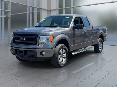 2014 Ford F-150 STX in Sterling Gray Metallic — front three-quarter view