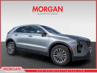 2024 Cadillac XT4 Premium Luxury in Silver — front three-quarter view