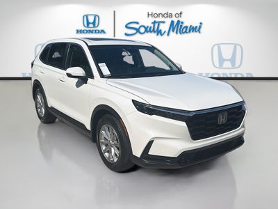 2023 Honda CR-V EX in sparkle silver metallic — front three-quarter view