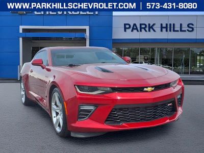 2016 Chevrolet Camaro 2SS in Garnet Red Tintcoat — front three-quarter view