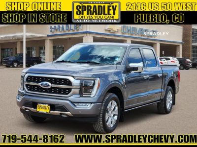2021 Ford F-150 XL in Gray — front three-quarter view