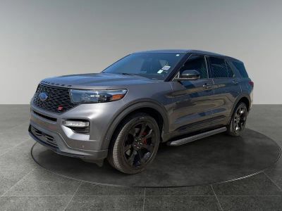 2021 Ford Explorer — rear three-quarter view