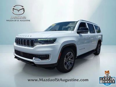 2025 Jeep Wagoneer L Base in White — front three-quarter view