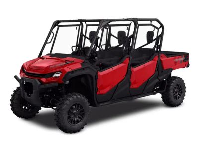 2025 Honda® Pioneer 1000-6 Deluxe Crew — front three-quarter view