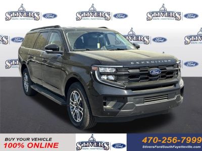 2026 Ford Expedition Max Active in Black — front three-quarter view