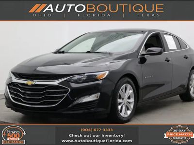 2023 Chevrolet Malibu LT in Mosaic Black Metallic — front three-quarter view