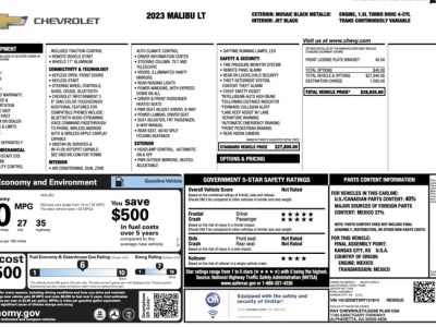2023 Chevrolet Malibu — interior view