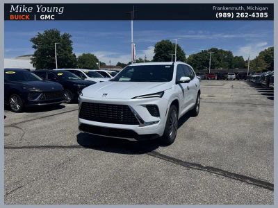 2026 Buick Enclave Avenir in Iridescent White Tricoat — front three-quarter view