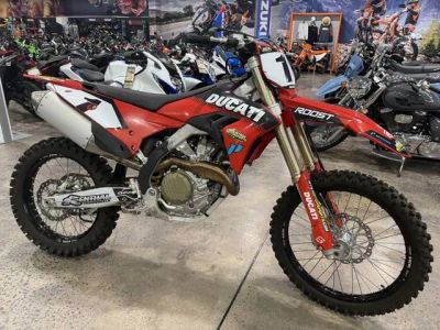 2026 Ducati Desmo450 MX — front three-quarter view